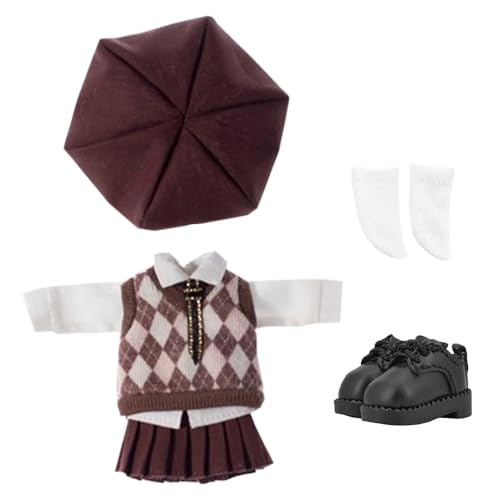 niannyyhouse Schuluniform Outfit für Ob11 1/12 BJD Puppe 4,3 Zoll (11cm) Körper (B-3) von niannyyhouse