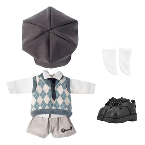 niannyyhouse Schuluniform Outfit für Ob11 1/12 BJD Puppe 4,3 Zoll Körper (A-2) von niannyyhouse