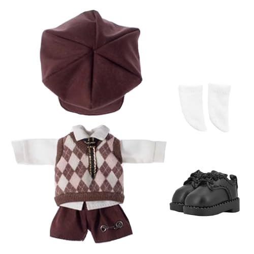 niannyyhouse Schuluniform Outfit für Ob11 1/12 BJD Puppe 4,3 Zoll Körper (A-3) von niannyyhouse