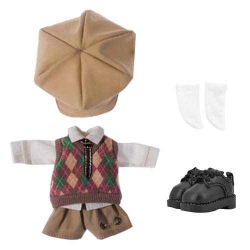 niannyyhouse Schuluniform Outfit für Ob11 1/12 BJD Puppe 4,3 Zoll Körper (A-5) von niannyyhouse