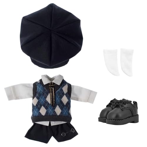 niannyyhouse Schuluniform Outfit für Ob11 1/12 BJD Puppe 4,3 Zoll Körper (A-6) von niannyyhouse