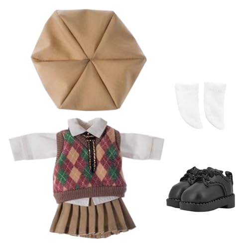 niannyyhouse Schuluniform Outfit für Ob11 1/12 BJD Puppe 4,3 Zoll Körper (B-5) von niannyyhouse