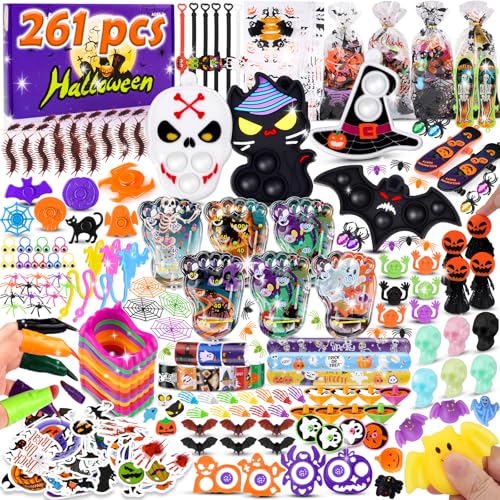 nicknack Halloween Mitgebsel Kinder 260 Stück - Halloween Party Give Aways & Geschenke mit Vampirzähnen, Aufklebern, Spinnen und Kleinspielzeug für Pinata Füllung nicknack Halloween Mitgebsel Kinder 260 Stück - Halloween Party Give Aways & Geschenke mit Vampirzähnen, Aufklebern, Spinnen und Kleinspielzeug für Pinata Füllung von nicknack