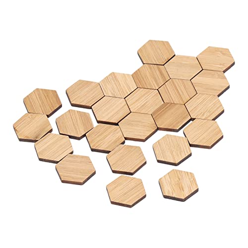 24pcs Dollhouse Flooring Bambus hexagonaler Iaten -Floße Dekoration für: 2 Scale Dollhouse Wohnzimmer Schlafzimmer Lernzimmer von nikusaz