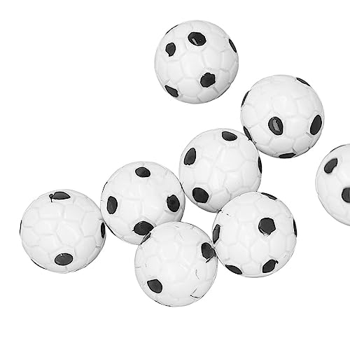 nikusaz 0pcs I Dollhouse Soccer S: 2 Football -Simulationsdekor -Accessoires, Harz Sports Dollhouse -Fußbälle für Spiele und Display von nikusaz