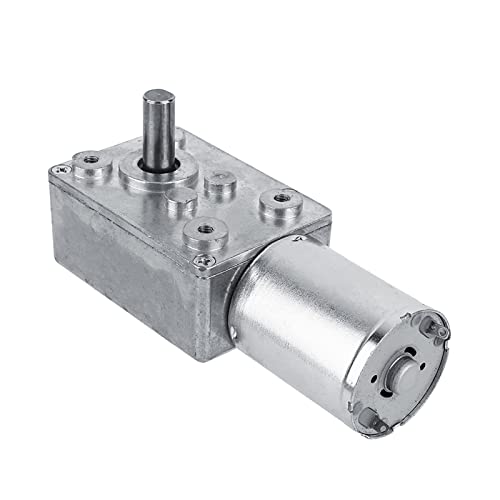 nikusaz Hochreversierbarer Schneckengetriebe-Gleichstrommotor 12 V 20 U/min für Fenster- und Türöffner, Miniaturwinden, kompaktes Design für vielseitige Anwendungen (20RPM) von nikusaz