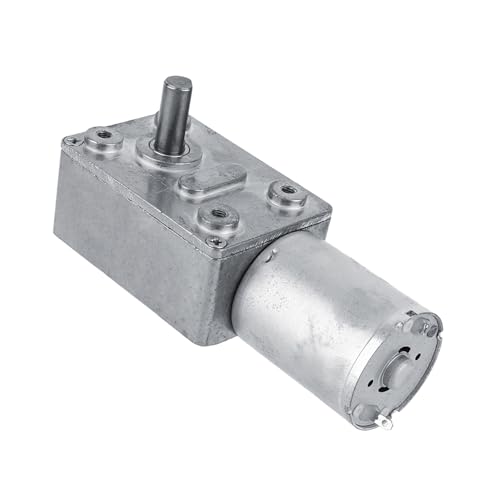 nikusaz Hochreversierbarer Schneckengetriebe-Gleichstrommotor 12 V 20 U/min für Fenster- und Türöffner, Miniaturwinden, kompaktes Design für vielseitige Anwendungen (6RPM) von nikusaz