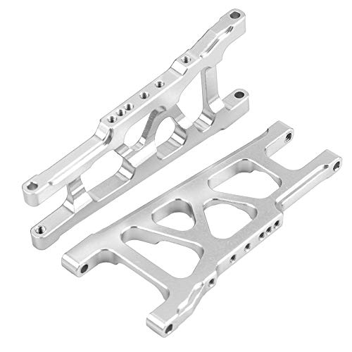 nikusaz Universal-Aufhängungsarm aus Aluminiumlegierung vorne und hinten für Slash 1,10 RC-Car und leichtes Upgrade für mehr Leistung und Stabilität bei Offroad-Abenteuern (SLA007S Silver) von nikusaz