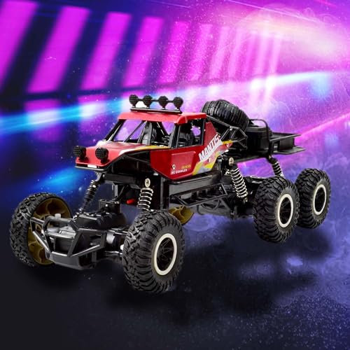 RC Ferngesteuerter Off-Road Monster-Truck mit Fernsteuerung und Akku, Crawler, Truggy, Gelände Fahrzeug im Modell Maßstab 1:18, RTR Auto für Kinder in Jungen Jahren und Erwachsene, Buggy Modellbau von njoyn