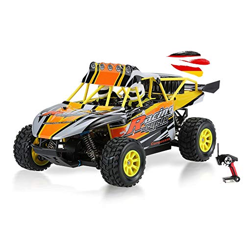 RC ferngesteuerter Off-Road 4-WD Rallye Buggy 70 km/h Powerspeed, inkl. 2.4 GHz proportionale Fernsteuerung, Monstertruck, Truggy, Gelände-Fahrzeug, Modellbau Maßstab 1:18, RTR f. Kinder u. Erwachsene von njoyn