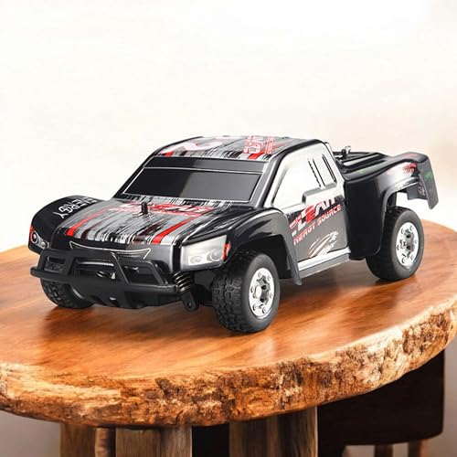 RC Ferngesteuerter Off-Road Short Course Monster-Truck mit 2.4GHz Fernsteuerung, Rock Crawler Truggy, Gelände Fahrzeug im Modell Maßstab 1:24, RTR Auto inkl. Akku und Ladegerät, Buggy Modellbau von njoyn