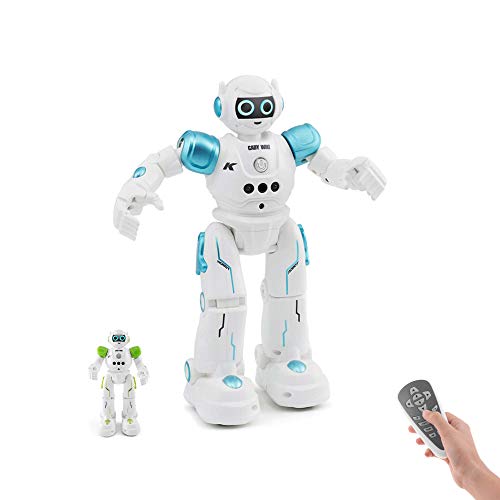 RC Roboter mit Infrarot-Fernsteuerung u. integr. Akku, Hochwertiges und Robustes Spielzeug-Modell für Kinder in Jungen Jahren u. Erwachsene, Robot Modellbau ist ferngesteuert u. geeignet für Anfänger von njoyn