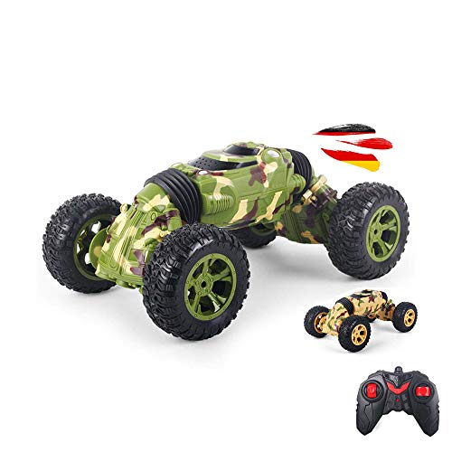 RC ferngesteuerter Off-Road 4WD Stunt-Auto mit Fernsteuerung und Akku, Crawler, Truggy, Gelände Rallye-Fahrzeug, RTR Monster Truck Modell ferngesteuert für Kinder in jungen Jahren u. Erwachsene, Buggy von njoyn