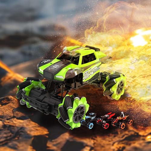 RC ferngesteuerter Off-Road Monster-Truck mit Fernsteuerung und Akku, Crawler, Truggy, Gelände Rallye-Fahrzeug, RTR Auto-Modell ferngesteuert für Kinder in jungen Jahren u. Erwachsene, Buggy Modellbau von njoyn