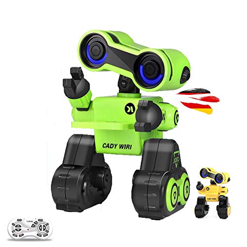 RC KI Smart-Roboter mit lustigen Tanz-, Demo-, Musikfunktionen und LED-Augen, Aufnahme- und Wiedergabefunktion inkl. Touch-Sensor zum interagieren, Spielzeug für Kinder in jungen Jahren ab 3 4 5 6 7 8 von njoyn