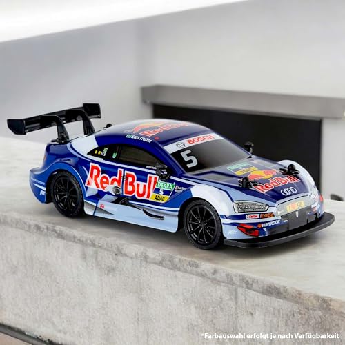 RC ferngesteuertes Auto im offiziell lizenziertem Design, Kompatibel mit Audi RS5 DTM Edition, Modell-Maßstab 1:24, Lizenz-Fahrzeug bis zu 10 km/h, Spielzeug für Kinder und Erwachsene, Sammler, RTD von njoyn