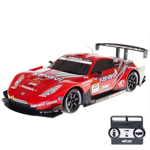 RC ferngesteuertes Auto im offiziell lizenziertem Design, Kompatibel mit Nissan Fairlady Z Super GT500, Modell-Maßstab 1:24, Lizenz-Fahrzeug mit LED-Beleuchtung, Spielzeug für Kinder und Erwachsene von njoyn