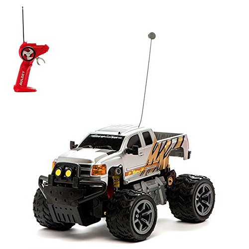 RC ferngesteuertes Auto im offiziell lizenziertem Pickup Design, Kompatibel mit Chevrolet-Silverado 2500HD Off-Road Geländewagen, Modell-Maßstab 1:28, Monstertruck, Fahrzeug für Kinder und Erwachsene von njoyn