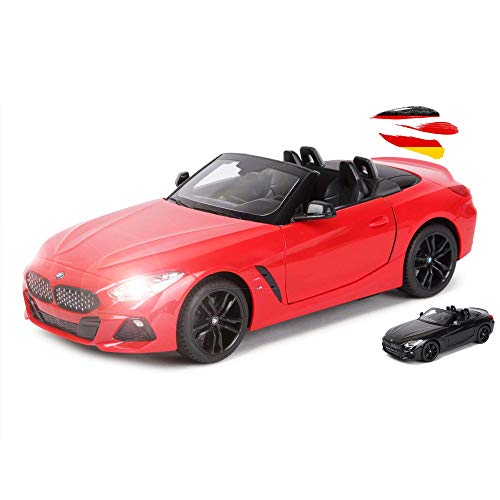 RC ferngesteuertes Auto im offiziell lizenzierten Design, Kompatibel mit BMW Z4 Roadster Cabrio Edition, Modell-Maßstab 1:14, Lizenz-Fahrzeug mit LED-Beleuchtung, Spielzeug für Kinder und Erwachsene von njoyn