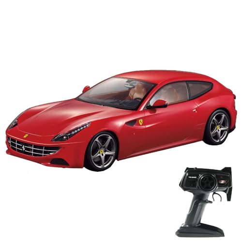 RC ferngesteuertes Auto im offiziell lizenzierten Design, Kompatibel mit Ferrari FF, Modell-Maßstab 1:14 mit LED-Beleuchtung, Lizenz-Fahrzeug, Car, Spielzeug für Kinder in jungen Jahren und Erwachsene von njoyn