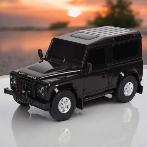 RC ferngesteuertes Auto im offiziell lizenzierten Design, Kompatibel mit Land Rover Defender Edition, Modell-Maßstab 1:24, Lizenz-Fahrzeug mit LED-Beleuchtung, Spielzeug für Kinder und Erwachsene von njoyn