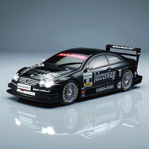 RC ferngesteuertes Auto im offiziell lizenzierten Design, Kompatibel mit Mercedes-Benz CLK-DTM Rally Edition, Modell-Maßstab 1:28, Lizenz-Fahrzeug m. LED-Beleuchtung, Spielzeug f. Kinder u. Erwachsene RC ferngesteuertes Auto im offiziell lizenzierten Design, Kompatibel mit Mercedes-Benz CLK-DTM Rally Edition, Modell-Maßstab 1:28, Lizenz-Fahrzeug m. LED-Beleuchtung, Spielzeug f. Kinder u. Erwachsene von njoyn