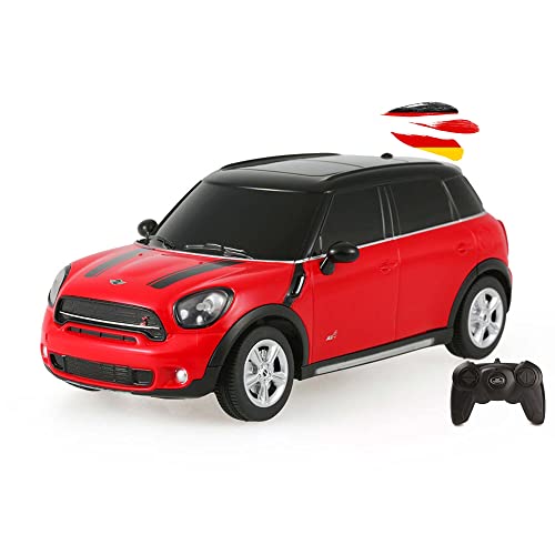 RC ferngesteuertes Auto im offiziell lizenzierten Design, Kompatibel mit Mini Cooper S Countryman Edition, Modell-Maßstab 1:24, Geländewagen, SUV Sport Racing Lizenzfahrzeug mit 2.4GHz Fernsteuerung von njoyn