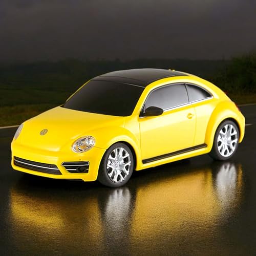 RC ferngesteuertes Auto im offiziell lizenzierten Design, Kompatibel mit VW Volkswagen The Beetle Käfer Edition, Modell-Maßstab 1:24, 2.4 GHz Lizenz-Fahrzeug, Spielzeug für Kinder und Erwachsene von njoyn