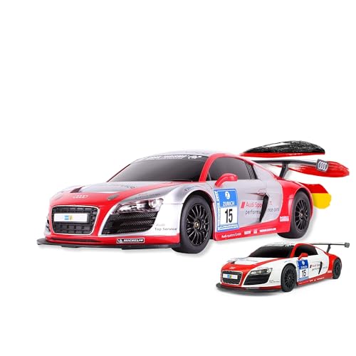 RC ferngesteuertes Auto im offiziellem Design, Kompatibel mit Audi R8 LMS-Racing Edition, Modell-Maßstab 1:18, Lizenz-Fahrzeug, RTD Car, Spielzeug für Kinder in Jungen Jahren, Erwachsene und Sammler von njoyn