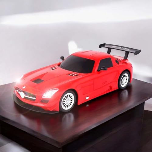 njoyn RC ferngesteuertes Auto im offiziell lizenziertem Design, Kompatibel mit Mercedes-Benz SLS AMG GT3, Modell-Maßstab 1:24, Lizenz-Fahrzeug mit LED-Beleuchtung, Spielzeug für Kinder und Erwachsene von njoyn