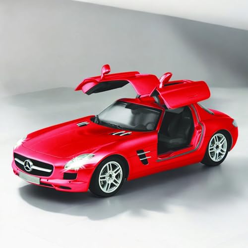 njoyn RC ferngesteuertes Auto im offiziell lizenzierten Design, Kompatibel mit Mercedes-Benz SLS AMG, Modell-Maßstab 1:16 mit LED-Beleuchtung, Lizenz-Fahrzeug, Spielzeug mit neuester Technologie, Car von njoyn