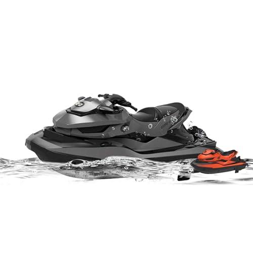 njoyn RC ferngesteuertes Jet-Ski Boot mit Akku, Robustes Speedboot-Modell für Kinder & Erwachsene, ideal für Schwimmbäder und Seen, geeignet für Anfänger & Profis, Tolles Spielzeug für Rennboot-Fans von njoyn