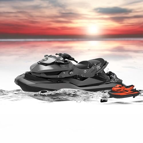 njoyn RC ferngesteuertes Jet-Ski Boot mit Akku, Robustes Speedboot-Modell für Kinder & Erwachsene, ideal für Schwimmbäder und Seen, geeignet für Anfänger & Profis, Tolles Spielzeug für Rennboot-Fans von njoyn