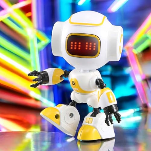 njoyn Roboter mit interaktiver Sprachausgabe, flexiblen Gelenken, Touch-Interaktion und integrierter Smartphone-Halterung, Der perfekte Spielkamerad, stilvolles Design und vielseitige Funktionalität von njoyn