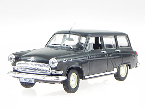 Gaz M22 Wolga Kombi schwarz Ostalgie Modellauto in Vitrine 1:43 von nn