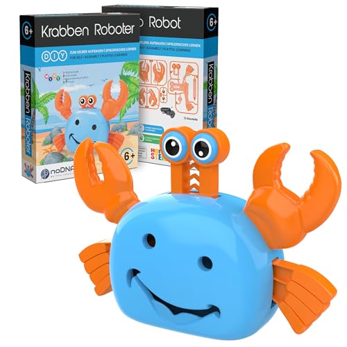 noDNA Roboter Kinder Krabben Roboter zum selbst zusammenbauen - Experimente für Kinder ab 6 Jahren - Roboter Junge Roboter Spielzeug ab 6 Jahre Kinder Geschenke von noDNA We love robotics