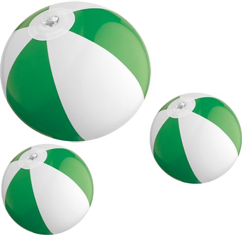 Unbekannt 3 x Mini Wasserball/Strandball für Kinder Urlaub Strand Spiel Freizeit Spass von notrash2003® (Grün) von noTrash2003