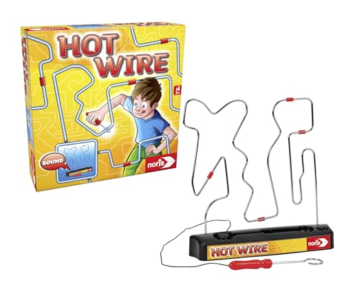 Noris 606060172 - Hot Wire, das bekannte Geschicklichkeitsspiel für die ganze Familie (Batterien nicht im Spiel enthalten), ab 3 Jahren von Noris