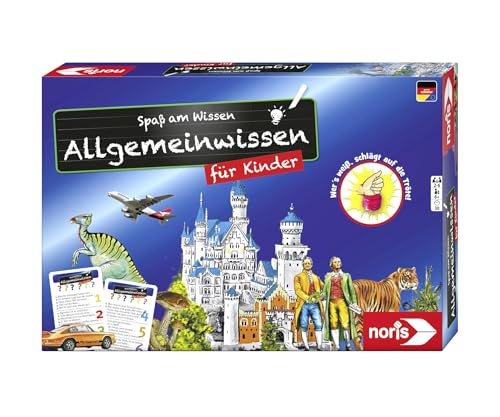 Noris 606071906 Allgemeinwissen für Kinder, Frage-Antwort-Spiel ab 6 Jahren, Spaß am Wissen mit der Quietsch-Tröte, für 2 bis 6 Spieler von Noris