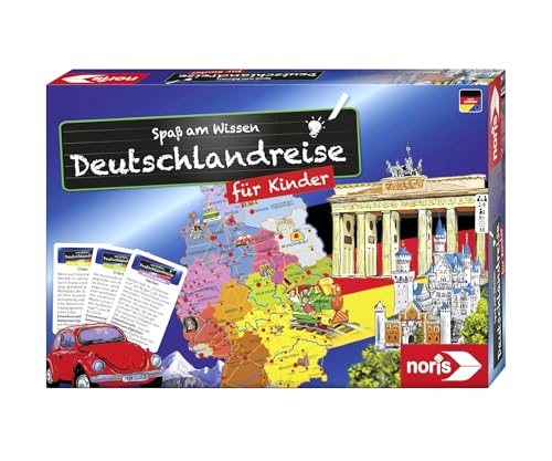 Noris 606071907 – Deutschlandreise für Kinder – Das spannende Wettrennen durch die 16 Bundesländer, für Kinder ab 6 Jahren von Noris