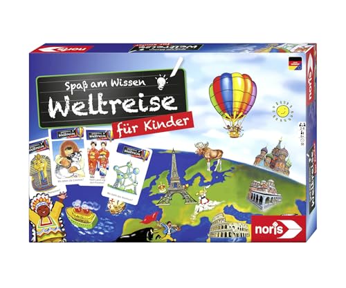 Noris 606071908 – Weltreise für Kinder – eine Fantastische Quiz-Reise rund um die Welt, für Kinder ab 6 Jahren von Noris