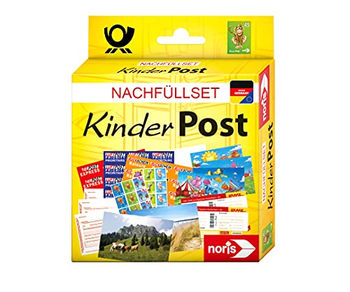 Noris 606521006 - Kinderpost Nachfüllset für das beliebte Rollenspiel - geeignet für alle Kinderpost-Spiele, ab 4 Jahren, Ausgabe der 90er Jahre in Dm-währung von Noris