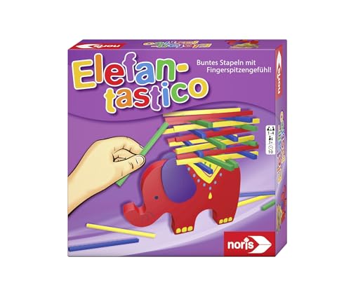noris 606011640 Elefantastico Buntes Stapeln mit Fingerspitzengefühl Stapelspiel mit hochwertigem Holzspielmaterial, ab 3 Jahren, Mehrfarbig noris 606011640 Elefantastico Buntes Stapeln mit Fingerspitzengefühl Stapelspiel mit hochwertigem Holzspielmaterial, ab 3 Jahren, Mehrfarbig von noris