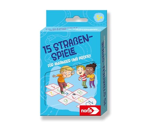 noris 606092106-15 Straßen-Spiele mit Kreide für Kinder ab 5 Jahre - Set aus bunter Straßenmalkreide und Spiel-Anleitungen in Blechdose, Outdoor-Spielzeug für Anfänger und kleine Profis noris 606092106-15 Straßen-Spiele mit Kreide für Kinder ab 5 Jahre - Set aus bunter Straßenmalkreide und Spiel-Anleitungen in Blechdose, Outdoor-Spielzeug für Anfänger und kleine Profis von noris