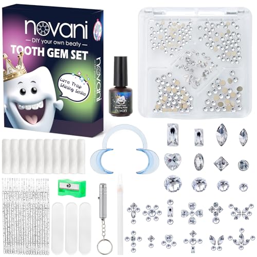 novani Zahn Gem Kit, 260 Stück Zahn Gem DIY Zähne Gem Kit Professionell für Zahn von novani