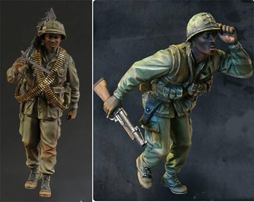 nqhupuo 1/35 Vietnamkrieg US Soldat Resin Bausatz Unbemalt und unmontiert Resin Modell (2 Personen)//Q9X4g17 von nqhupuo