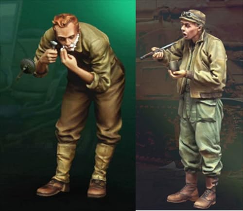 nqhupuo 1/35 Vietnamkrieg US Soldat Resin Modellbausatz Unbemalt und unmontiert Soldat Resin Modellbausatz (2 Mann) //P9s5-25 von nqhupuo