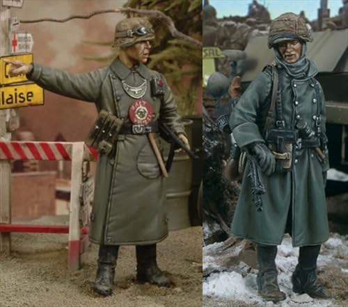 nqhupuo 1/35 WWII German Soldier Resin Model Kit Unbemalt und unmontiert Soldier Resin Model Kit (2-Personen)//K9I-7s39 von nqhupuo