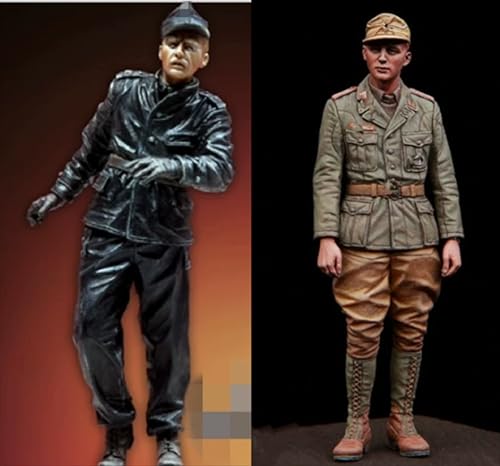 nqhupuo 1/35 WWII German Soldier Resin Model Kit Unbemalt und unmontiert Soldier Resin Model Kit (2-Personen) //P9s6-11 von nqhupuo