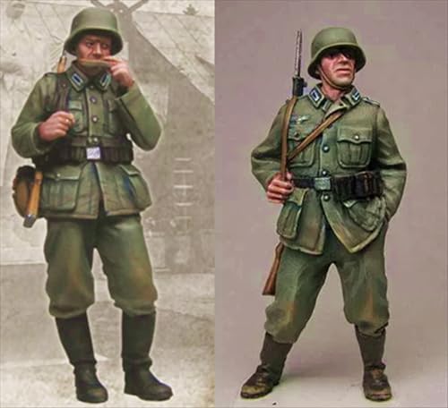 nqhupuo 1/35 WWII German Soldier Resin Model Kit Unbemalt und unmontiert Soldier Resin Model Kit (2-Personen) //P9s6-24 von nqhupuo